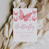 Butterfly Kids 1. Geburtstag Einladung