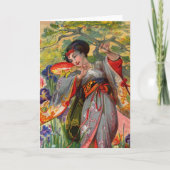 Butterfly Kiss Grußkarte Karte (Vorderseite)