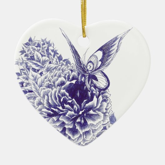 Butterfly Kiss Keramikornament (Vorne)