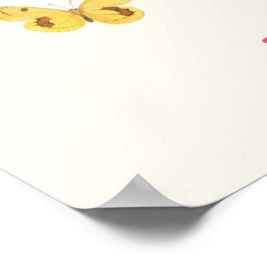 Butterfly Kiss & Ladybug Hug Kinderzimmer Gedicht Poster (Ecke)