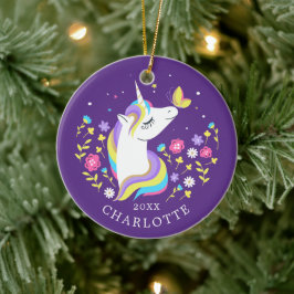 Butterfly Kiss Unicorn Weihnachtsschmuck