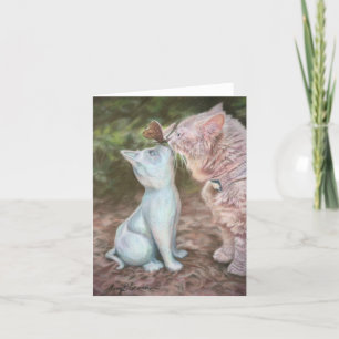 Butterfly Kisses 4"x5.6", gefaltet, notecard Dankeskarte