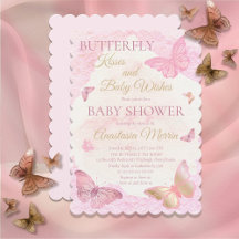 Butterfly Kisses and Baby Wish Girl Baby Shower