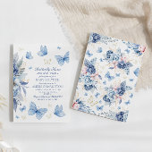 Butterfly Kisses and Baby wünscht Boy Baby Dusche Einladung