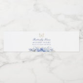 Butterfly Kisses and Baby wünscht Boy Baby Dusche Wasserflaschenetikett (Einzelnes Label)