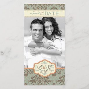 Butterfly Kisses Antique SD Foto Card Save The Date