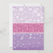 Butterfly Kisses Baby Dusche Einladung Lila (Rückseite)