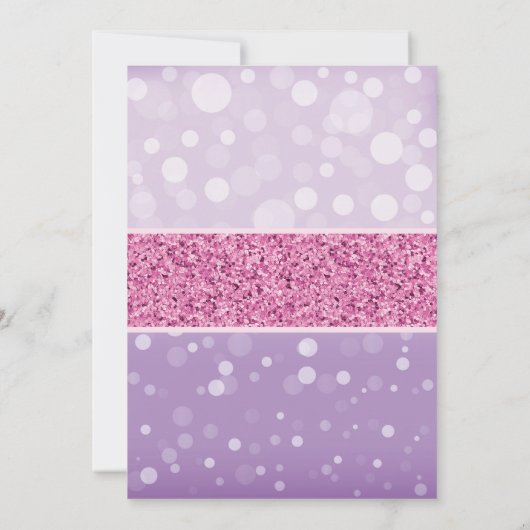 Butterfly Kisses Baby Dusche Einladung Lila (Rückseite)