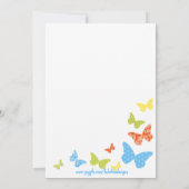 Butterfly Kisses Baby Shower Einladungen (Rückseite)