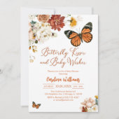 Butterfly Kisses Baby Shower Invitation Einladung (Vorderseite)