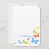 Butterfly Kisses Baby Sprinkle Einladung (Rückseite)