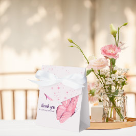 Butterfly Kisses & Baby Wish Dusche | Baby Pink Geschenkschachtel