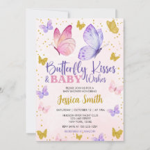 BUTTERFLY KISSES & BABY WISHOR WATERCOLOR