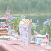 Butterfly Kisses & Baby Wünsche | Lila Popcorn Geschenkschachtel