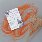 Butterfly kisses & Baby wünscht Einladung