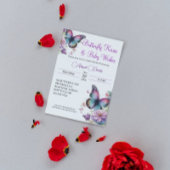 Butterfly kisses & Baby wünscht Einladung