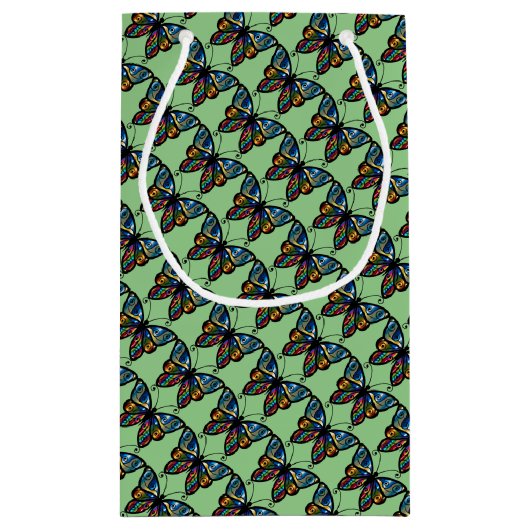 Butterfly Kisses Birthday Favor Bag Kleine Geschenktüte (Rückseite)