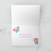 Butterfly Kisses Birthday Karte (Innenseite)