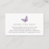 Butterfly Kisses Bücher für Babyverpackungskarten Begleitkarte (Vorderseite)
