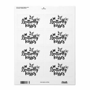 Butterfly Kisses Butterflies Schwarz-weiß Hochzeit