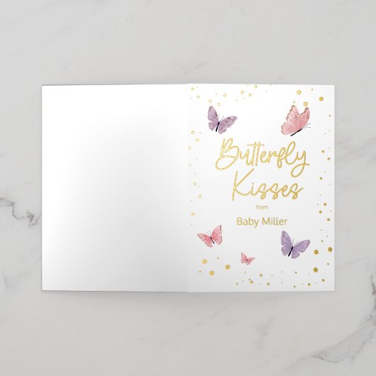 Butterfly Kisses Danke (Äußere Ablage)