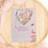 Butterfly Kisses Enchanted Forest Baby Shower Einladung