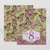 Butterfly Kisses Flirt Table Card B2 (Vorne/Hinten)