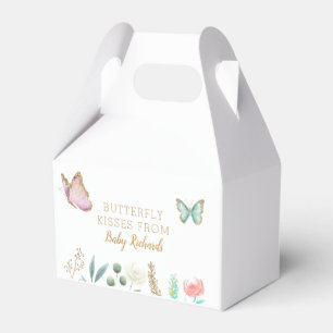 Butterfly Kisses Floral Baby Dusche Geschenkschachtel