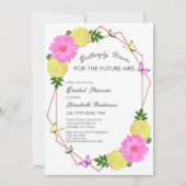 Butterfly Kisses for the Future Mrs. Brautparty Einladung (Vorderseite)