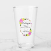 Butterfly Kisses for the Future Mrs. Brautparty Glas (Vorderseite)