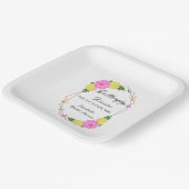 Butterfly Kisses for the Future Mrs. Brautparty Pappteller (Gewinkelt)