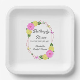 Butterfly Kisses for the Future Mrs. Brautparty Pappteller