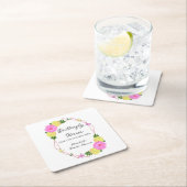 Butterfly Kisses for the Future Mrs. Brautparty Rechteckiger Pappuntersetzer (Vor Ort)