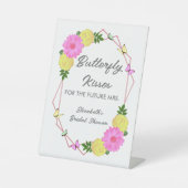 Butterfly Kisses for the Future Mrs. Brautparty Sockelschild (Vorderseite)
