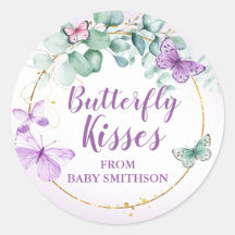 Butterfly Kisses Garden Lila Baby Dusche Gefallen
