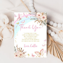 Butterfly kisses Girl Birthday Danke Karte