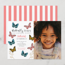 Butterfly Kisses Girls Birthday Party Foto