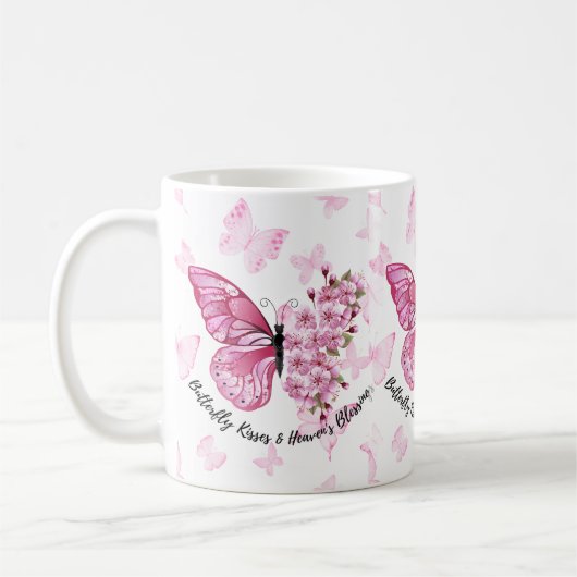 Butterfly Kisses & Himmlische Segnungen Kaffeetasse (Links)