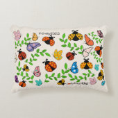 Butterfly Kisses Ladybug Hugs Kids Décor Dekokissen (Vorderseite)