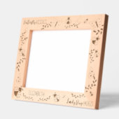 Butterfly Kisses, Ladybug Hugs Personalisiert 10x8 Geätzte Rahmen (Links)