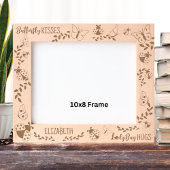 Butterfly Kisses, Ladybug Hugs Personalisiert 10x8 Geätzte Rahmen