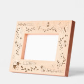 Butterfly Kisses, Ladybug Hugs Personalisiert 6x4 Geätzte Rahmen (Links)