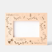 Butterfly Kisses, Ladybug Hugs Personalisiert 6x4 Geätzte Rahmen (Vorderseite)