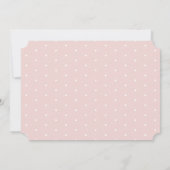 Butterfly Kisses Pink Floral Baby Dusche Einladung (Rückseite)