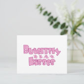 Butterfly Kisses Postkarte (Stehend Vorderseite)