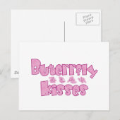 Butterfly Kisses Postkarte (Vorne/Hinten)