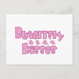 Butterfly Kisses Postkarte