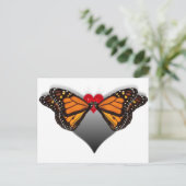 Butterfly Kisses Postkarte (Stehend Vorderseite)