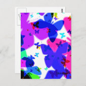 Butterfly Kisses Postkarte (Vorne/Hinten)