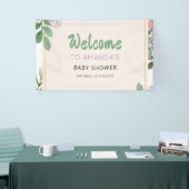 Butterfly Kisses Violet Blume Babydusche Banner (Messeveranstaltung)